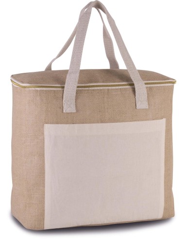 KIM-KI0354-JUTE COOL BAG - LARGE SIZE